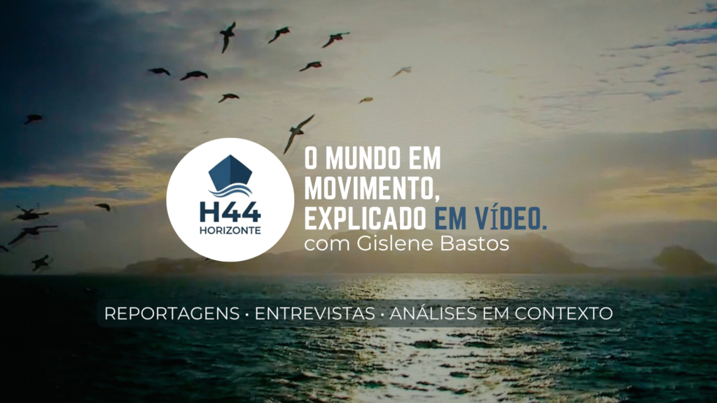 H44 Horizonte no YouTube Arte institucional do canal H44 Horizonte no YouTube, com a assinatura “O mundo em movimento, explicado em vídeo” com Gislene Bastos.