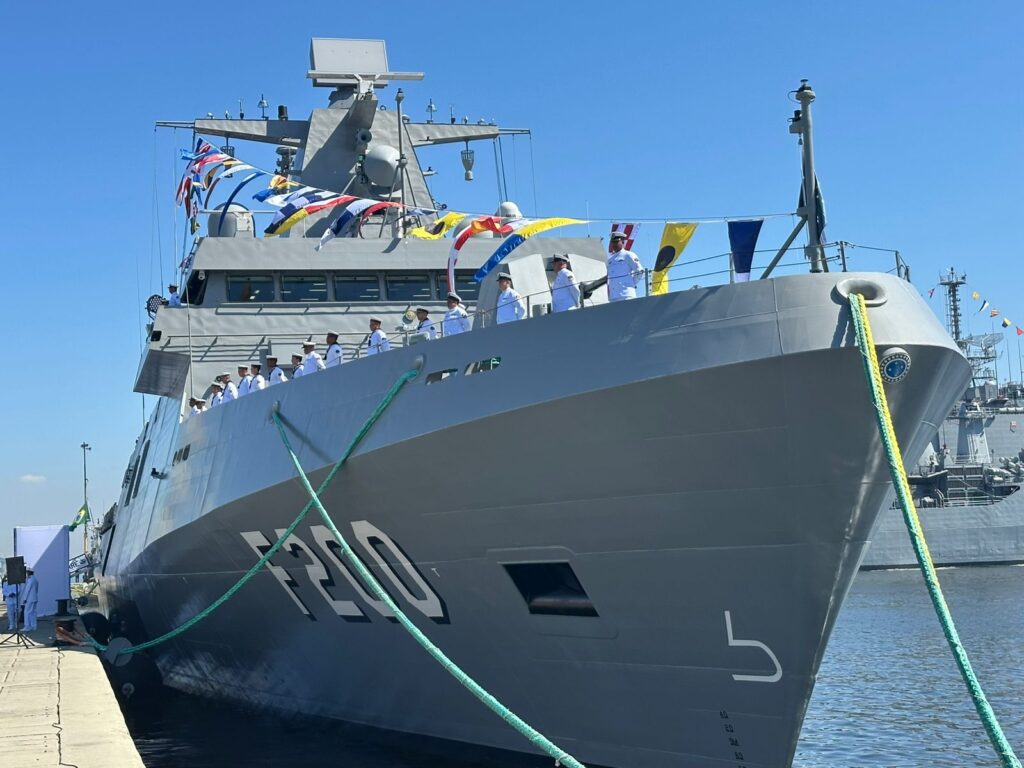 Fragata Tamandaré entra em serviço e marca nova etapa da indústria naval brasileira. Foto Agência Marinha